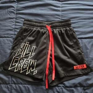 Kill Crew Athletic Shorts with Red Drawstring